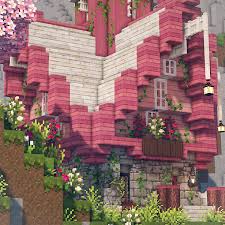 Sorry i couldn't get a download, but this is a record of my work and hopefully you can use it as inspiration! Minecraft Bee Sounds Pink Fairytale Cottage In The Flower Forest