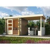 Karibu Holzfeeling Gartenhausset Neuruppin 3 28 Mm Terragrau Inkl 2 6 M Anbau Haus Anbau Garte In 2020 Flachdach Gartenhaus Anbau Haus Gartenhaus Pultdach
