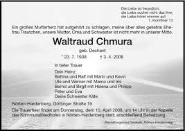 What do you need to know about chmura data? Traueranzeigen Von Waltraud Chmura Trauer Hna De