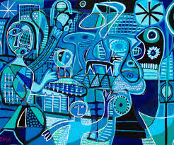 Pichardo's art is bold and at times very complex but playful which is what impressed me the most about his paintings. Pichardo Ag18 Urban Art Gallery