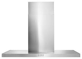 This hood gets attached to your ceiling, by fixing a steel plate to a joist from which the hood will hang. Wvw57uc6fs Whirlpool 36 Stainless Steel Wall Mount Flat Range Hood Judd Black Judd Black