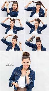 Diy Twisted Top Knot Long Hair Updo Bun Diy Hair Knot Diy Bun Hairstyles Hair Tutorials Easy Hairstyles Long Hair Updo Hair Styles Long Hair Styles