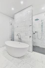 In this bathroom, the texture element is stepped up. 75 Beautiful Modern Marble Tile Bathroom Pictures Ideas June 2021 Houzz