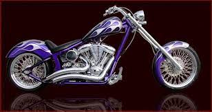 Chopper Motorcycle Motorcycle Purple Bike