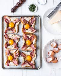 Sheet Pan Egg In A Hole Tableanddish