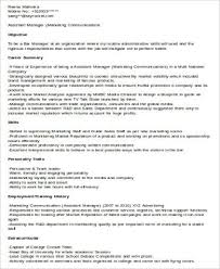 free 8+ sample assistant manager resume