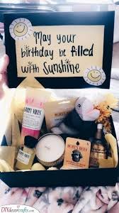 Whether you live alone or with a partner, roommate or family, there are ways to celebrate someone's big day while still being safe. A Bit Of Sunshine Birthday Present Ideas For Wives Diy Birthday Gifts Birthday Gifts For Best Friend Bff Birthday Gift