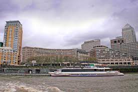The tornado clipper docks at canary wharf pier, operating a westbound service. Canary Wharf Pier Wikipedia