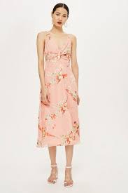 Petite Twist Front Burnout Midi Skater Dress Twist Front Dress Dresses Floral Mini Dress