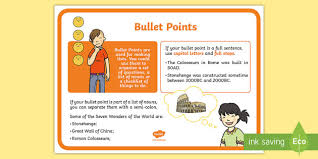 What Are Bullet Points Answered Twinkl Teaching Wiki