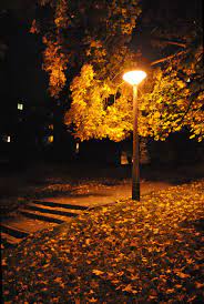 Autumn Night By Dudykaa Deviantart Com On Deviantart Night Landscape Autumn Night Autumn Scenery