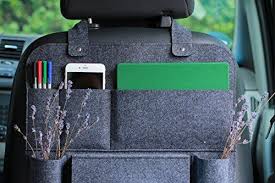 Rucksitzorganizer Autositz Filz Organizer Mit Multitasche 62x41cm Luckysign Dunkelgrau Amazon De Auto Autositz Organizer Autositz Organizer Auto