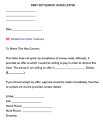 Letters of accepting invitation are written in reply to invitations either in formal or informal style. Debt Settlement Offer Template Insymbio