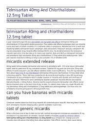 Unable to move or feel face. Telmisartan 40mg And Chlorthalidone 12 5 Mg