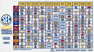 Umass adds georgia southern to 2020 schedule. Southeastern Conference On Twitter Here It Is The 2020 Secfb Schedule