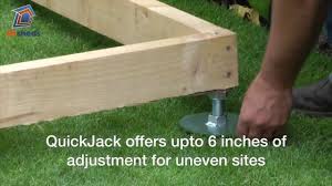 A timber shed base will be cheap. Quickjack Shed Base How To Create A Great Shed Foundation Fast Youtube
