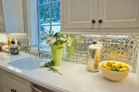A window as kitchen backsplash. Tin Backsplash Advantages And Decorative Ideas For A Lovely Kitchen