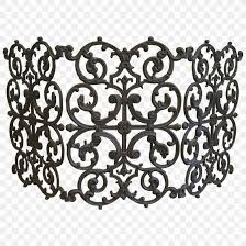 Would suit someone wanting to return original features to their small victorian bedroom. Fire Screen Cast Iron Living Room Wrought Iron Fireplace Png 1200x1200px Fire Screen Black And White