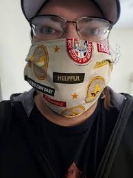 Scouting Show and Tell: Face-covering flair