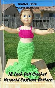 How to crochet 18 inches doll dress. Amazon Com 18 Inch Doll Crochet Mermaid Costume Pattern Worsted Weight Fits American Girl Doll Journey Girl My Life Our Generation Crochet Pattern 18 Inch Doll Whimsical Clothing Collection Book 2 Ebook Bradshaw