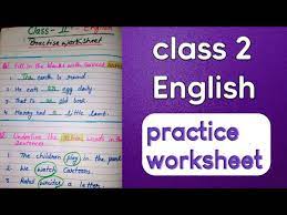 Class 2nd english syllabus as prescribed by ncert for cbse affiliated schools, cbse class 2nd english worksheets, and other study material for class 2nd students. Class 2 English Practice Worksheet Youtube