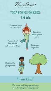 Yoga Poses For Kids Tree Pose Kids Yoga Poses Yoga For Kids Yoga Tree Pose