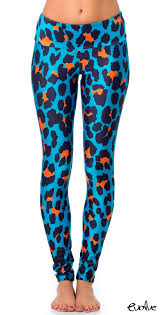 Tap In To Your Inner Animal With These Blue Leopard Print Leggings From Goldsheep Shop Now At Www Evo Running Clothes Tops For Leggings Leopard Print Leggings