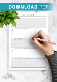 You can download it for excel, google sheets, or as an editable pdf. Download Printable Personal Smart Goal Template Pdf