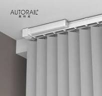 Newest Design Silent Electric Vertical Blind Track Vertical Blinds Motor  google Home Alexa Control with Motorized Vertical Blind
