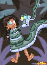 Jungle Book 2 Redux By Junglefire Shanti In An Encounter With The Hypnotic Python Kaa Jungle Book Kaa Jungle Book Book Gif
