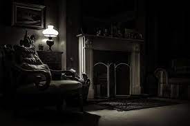 Dimly Lit Chair Next To Fireplace Freddie Ardley Glasshouse Images Livingroom Chair Room Lamp Illuminatio Glass House Environment Photography Fireplace