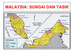 Malaysia juga terdapat tasik buatan manusia seperti tasik kenyir untuk menjana kuasa hidroelektrik. Bmb Peta Malaysia