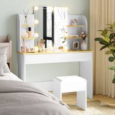Advwin Dressing Table Stool Set 10 Led
