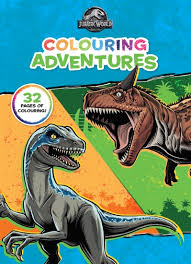 Jurassic world coloring book set with stickers and posters. The Store Jurassic World Colouring Adventures Book The Store