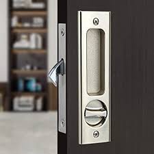Being able to lock a barn door makes it a viable solution for any room in the house. Buy Gifsin Sliding Barn Door Mortise Latch Lock Invisible Door Locks Handle With Keys For Sliding Barn Wooden Door Furniture Hardware 6 3 Inches Silver 1 Pack Online In Turkey B085wr9ky4