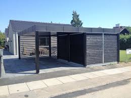 Stockholm M36 Med Skur Skur Design Skur Carport Ideer