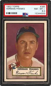 1952 Topps Herman Franks