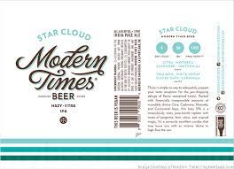 Modern Times Adding Star Cloud Proxima Cans Star Cloud Beer Label Clouds
