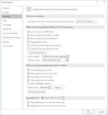 Maybe you just want to put a unique spin on a common name? Spell Checking Only Checking Grammar Microsoft Word