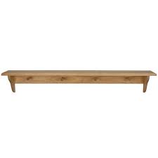 Houseworks 46 In X 5 1 4 In Unfinished Wood Decor Shelf With Pegs 94617 The Home Depot Wooden Wall Shelves Wall Shelf Decor Shelf Decor