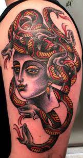 Another Traditional Medusa Tattoo Https Www Facebook Com Pages Hellfish Tattoo 379521842069444 Adt 3 Medusa Tattoo Design Medusa Tattoo Tattoos