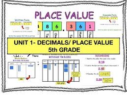 5th Grade Place Value Decimals
