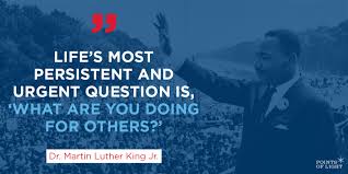 The quote is from a letter king wrote while incarcerated in the birmingham city jail … Make Martin Luther King Day A Day On Not A Day Off Points Of Light