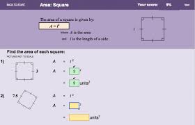 Area Electronic Worksheet Worksheets Math Resources Areas