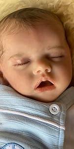Amazon.com: Zero Pam Muñecas de bebé realistas Reborn de cuerpo completo de  silicona, muñeca de bebé realista de 18 pulgadas, muñeca de bebé de  silicona que se ve real, niña anatómicamente correcta,