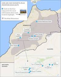 Uses of wikidata infobox with maps. Atlas Mountains Map Highlights