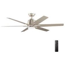 Home Decorators Collection Kensgrove 72 In Led Indoor Outdoor Matte Black Ceiling Fan With Light A In 2020 Ceiling Fan With Light Fan Light Brushed Nickel Ceiling Fan