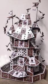 I chose a medieval card game with castles and dragons. Playing Card Castle Riverside Art