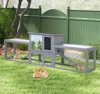 COZIWOW Extra Large Rabbit Hutch Bunny Hutch Outdoor 94.5”L ...