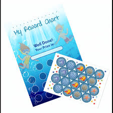 A3 Underwater Reward Chart And Matching 18 Stickers